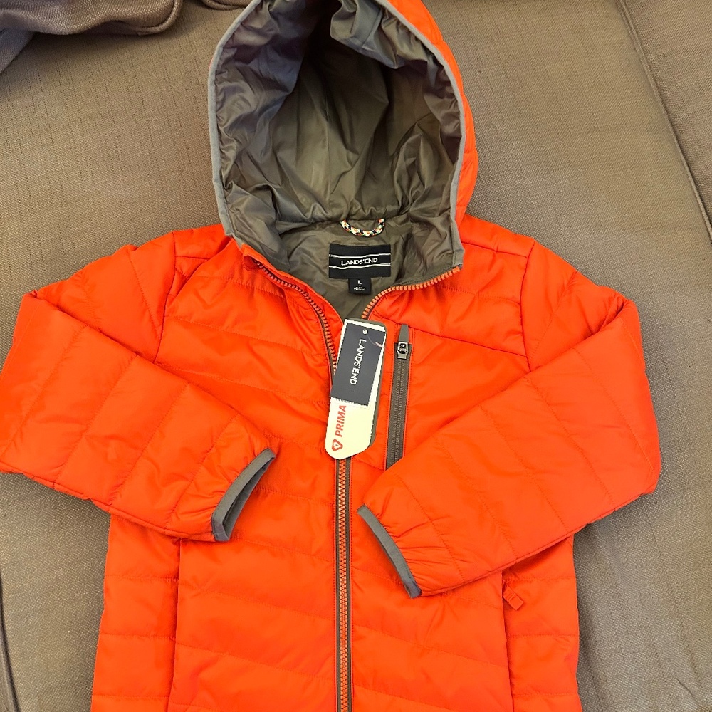 NEW Lands’ End Packable Pimaloft Jacket size 7